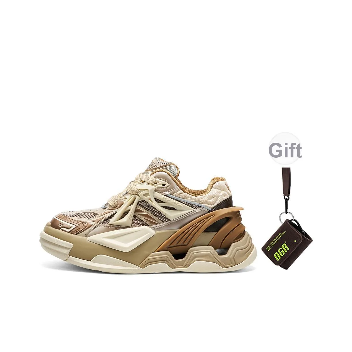 OGR Vintage Basketball Shoes Unisex Low Top Beige Yellow
