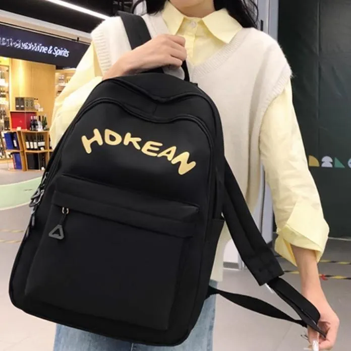 SUPERCUTE Nylon Backpack Women's White/Black/Green/Pink/Yellow-19