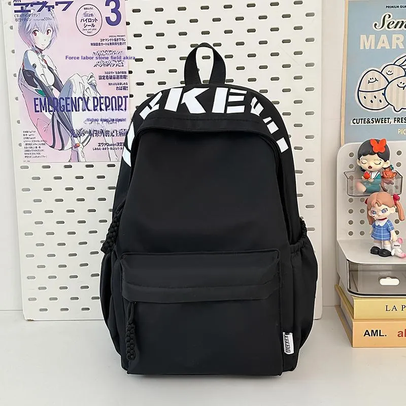 Wolfhorse Nylon Backpack Unisex Pink/Blue/White/Black/Yellow/Red-9
