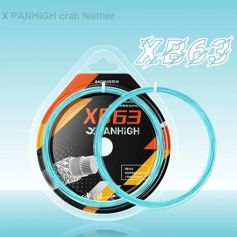 PANHIGH Stretchable And Durable XB63 Badminton Racket String Toray Core Thread Unisex 10m-1