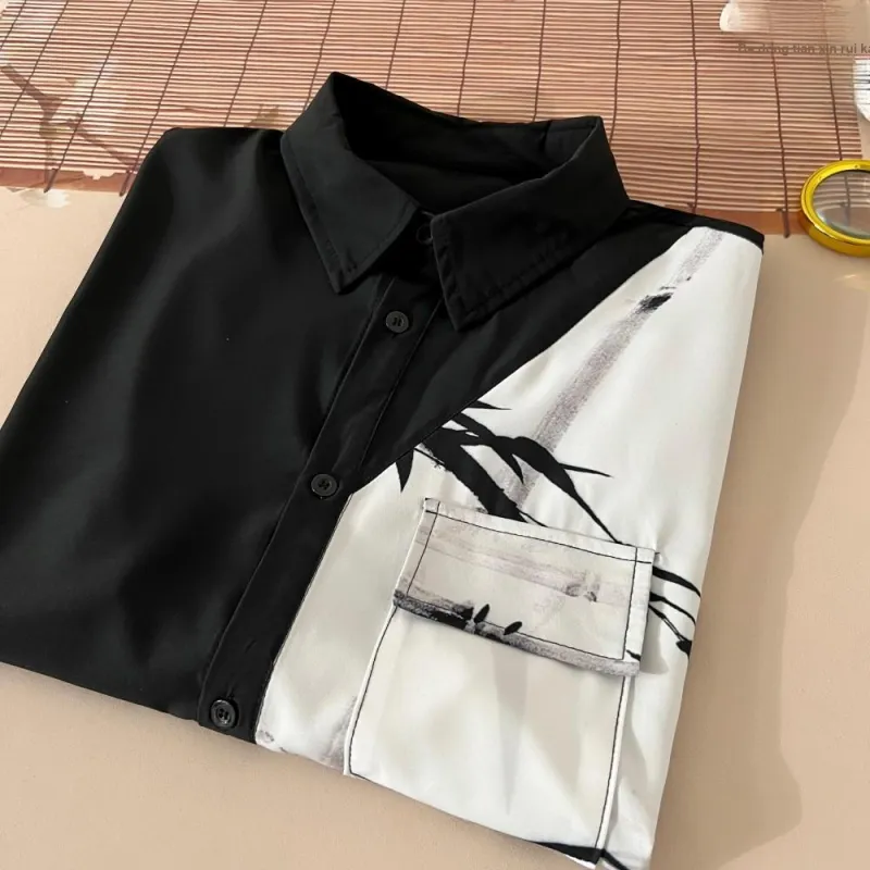 FRQ Shirt Unisex Ink Wash Painting-6