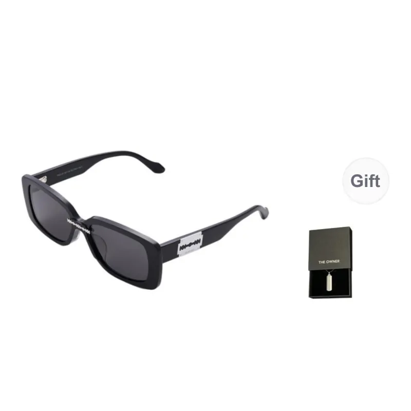 THE OWNER Plate Frame Rectangular Sunglasses Unisex-0