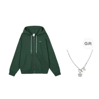Nike Solo Swoosh Jackets Coats Men's Fir Green With Necklace Included