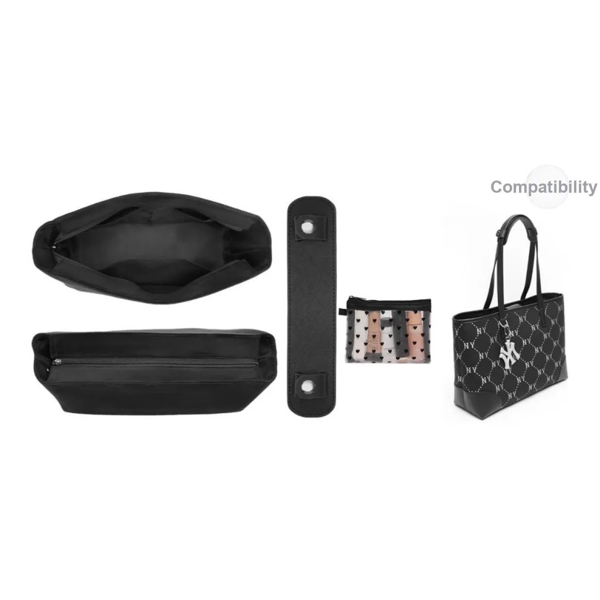 Lan Bao Fan Microfiber Material Bag Accessory Unisex Black