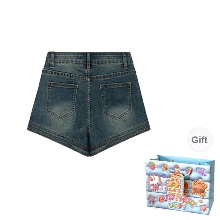 REMOULD Denim Shorts Women's Blue Shorts Shopping Bag-1