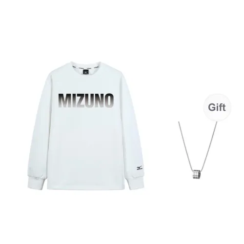 Mizuno Sweatshirt Men's White Comes With Necklace