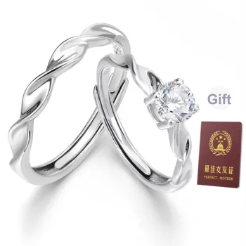ZSY 999 Fine Silver Rings Unisex