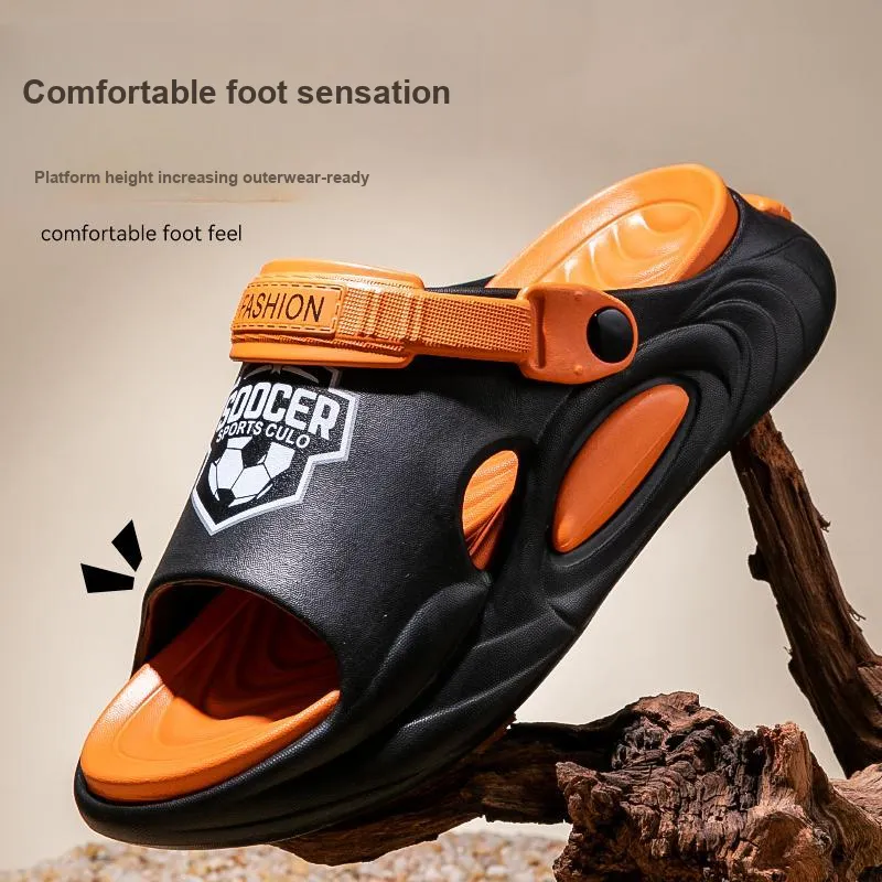 LUNNIFEIYA Sports Slippers For Men, Summer Outerwear, Car Sandals, Outdoor Beach Shoes, Men's Slippers-1