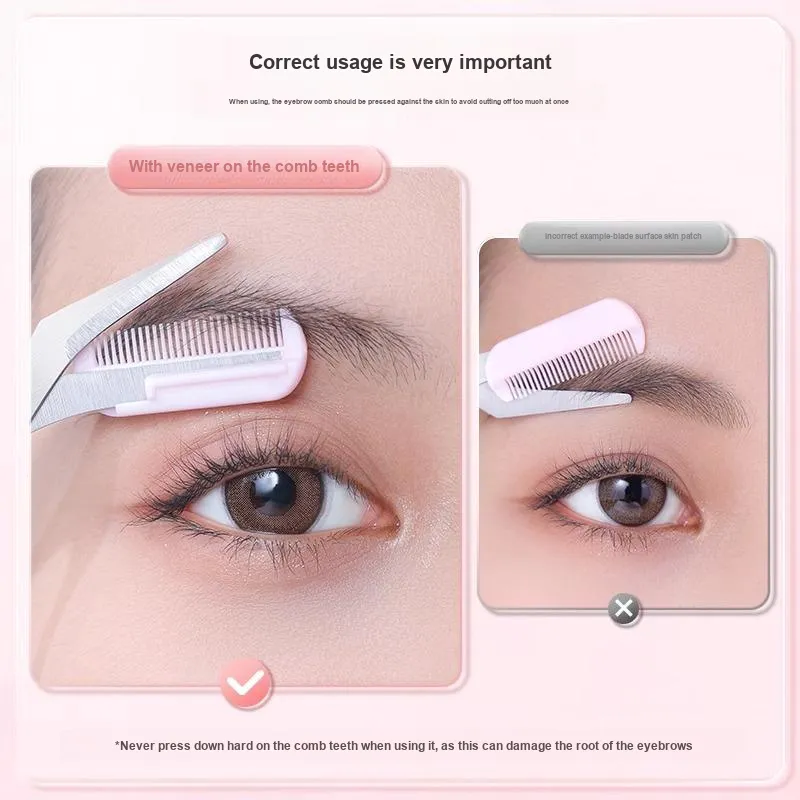 Goodgudi With Combs Eyebrow Razor-4