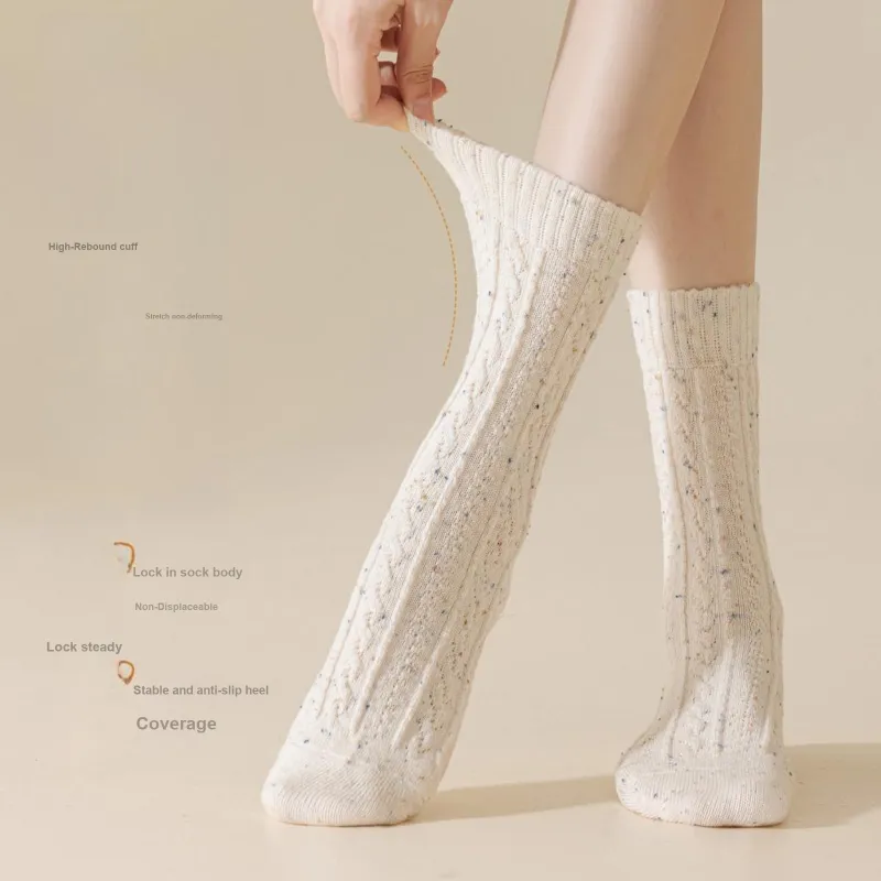 XXLLG Mid Calf Socks Women's Gift Box 2 Doubles-4