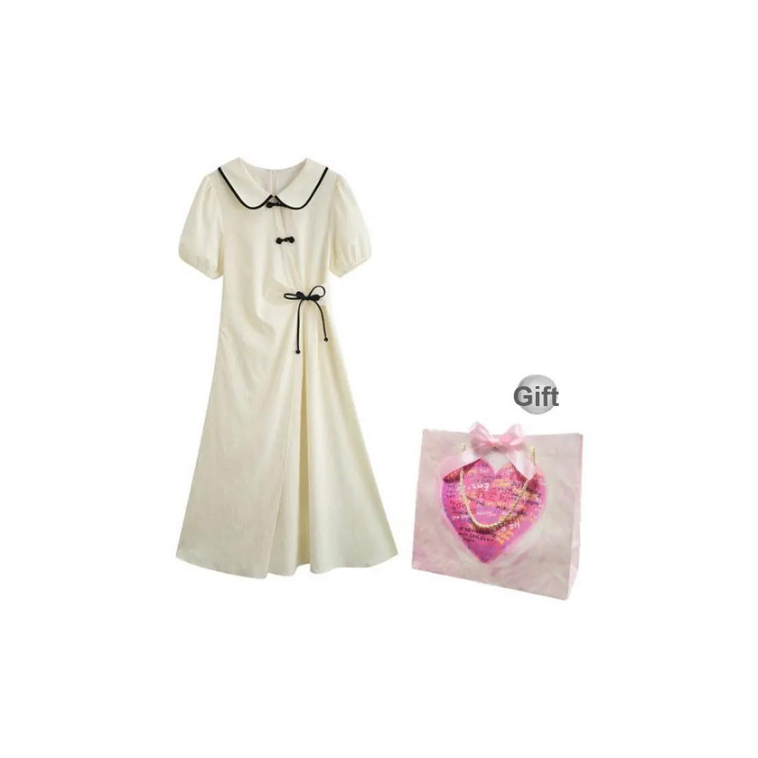 CHICCLO Short Sleeved Dress Women's Apricot