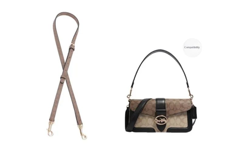 Lan Bao Fan Cow Leather Bag Strap Unisex Multicolor-30