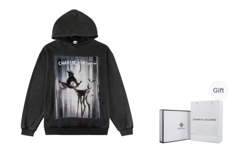 Charlie Luciano Sweatshirt Unisex Dark Gray-0