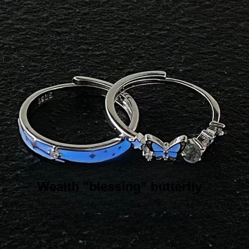 Master Kim Romantic Students Love Confession Couple Rings Unisex-1