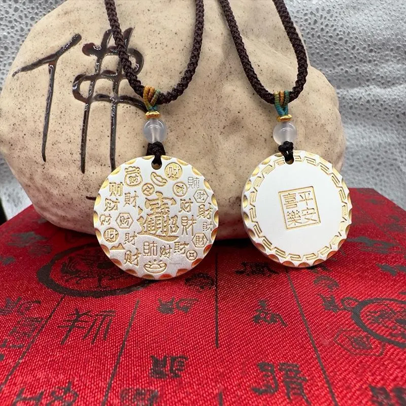 TUTAE 999 Fine Silver Necklaces Unisex Gold-9