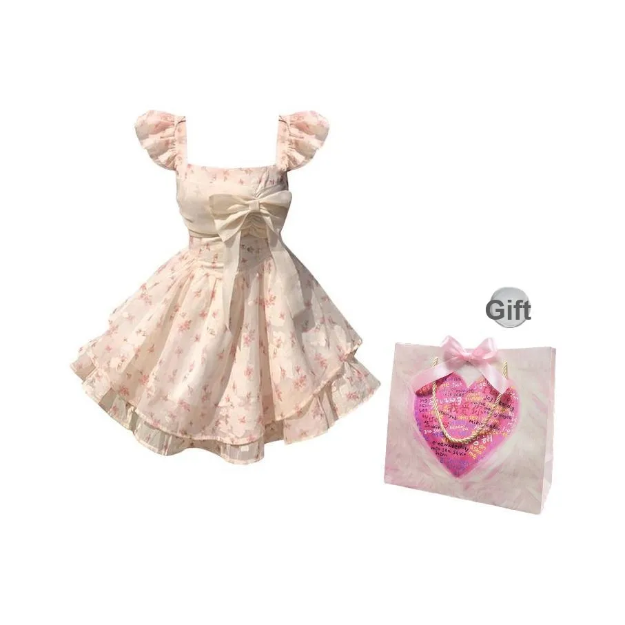 COSYISM Короткий рукав платье женское розовое