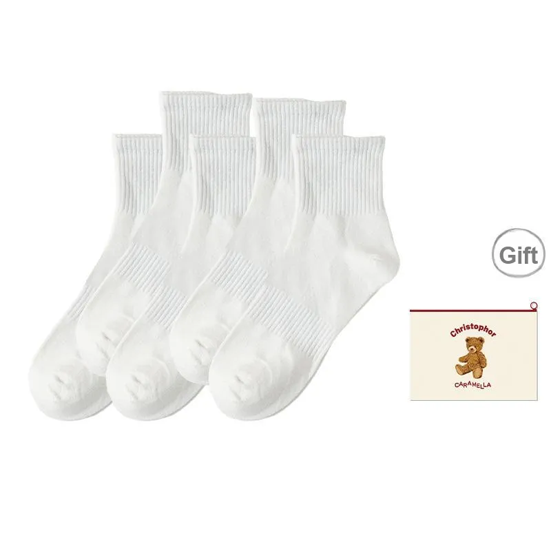 Caramella Mid Calf Socks Unisex Shopping Bag Combo Set-6