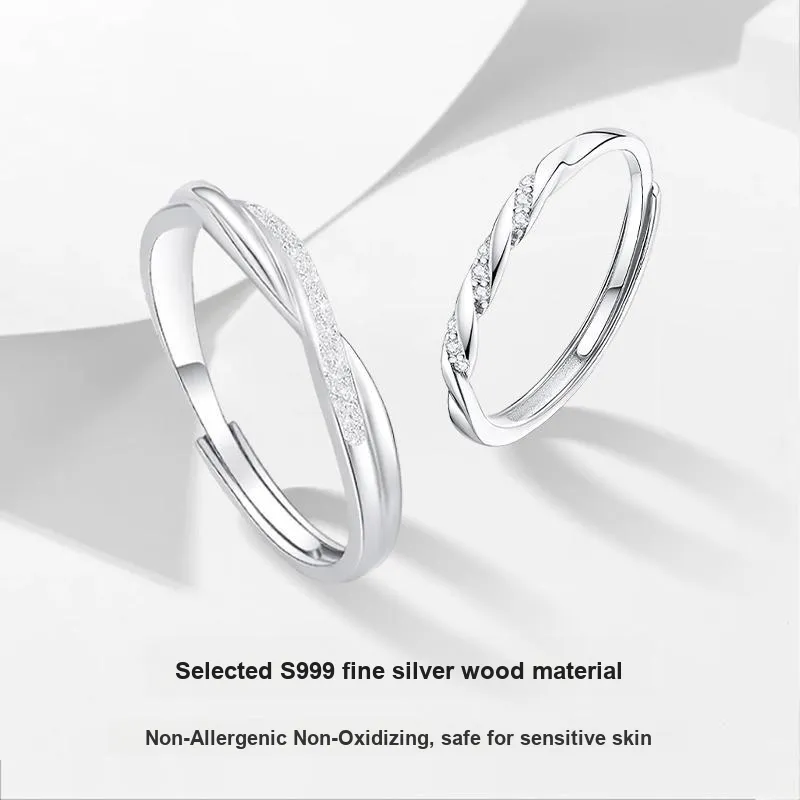 MISS TOOYA S999 Fine Silver Rings Unisex-2