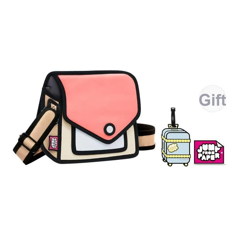 JumpFromPaper Полиэстер Ткань Сумка через плечо Стандартная Унисекс Арбузный Красный