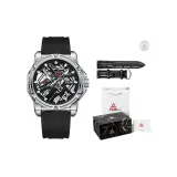 YB13158J1 Silver Black Tapes (with Free Leather Strap)