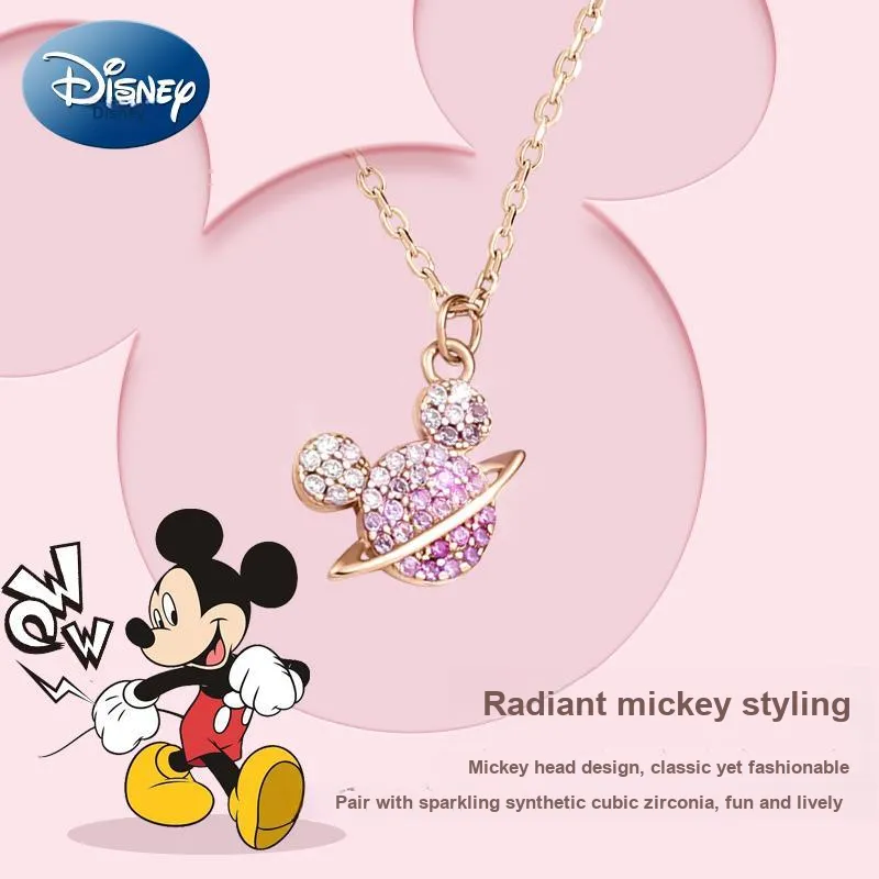Disney Magic Colors Series S925 Silver Necklaces Women's-32