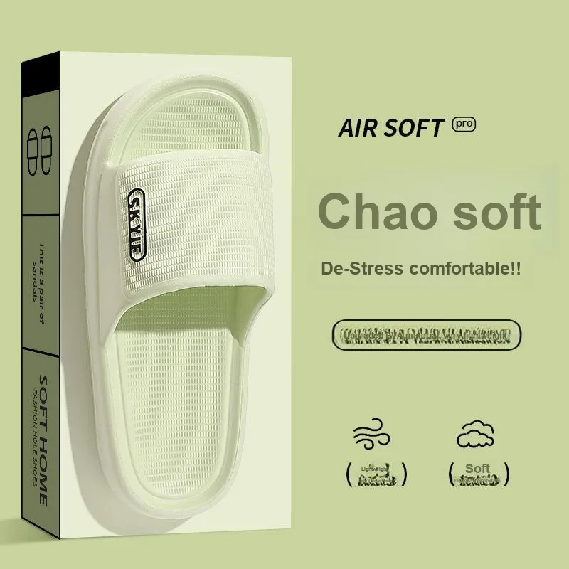 Foot Recreation Summer Home Indoor Comfortable Slip Resistant Bathroom Quiet EVA Slippers, Home Slippers, Unisex-28