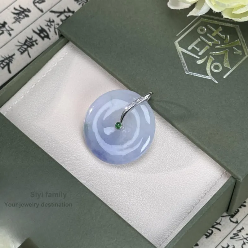 SIYIJIA Glutinous Jade Jadeite Pendants Unisex-1