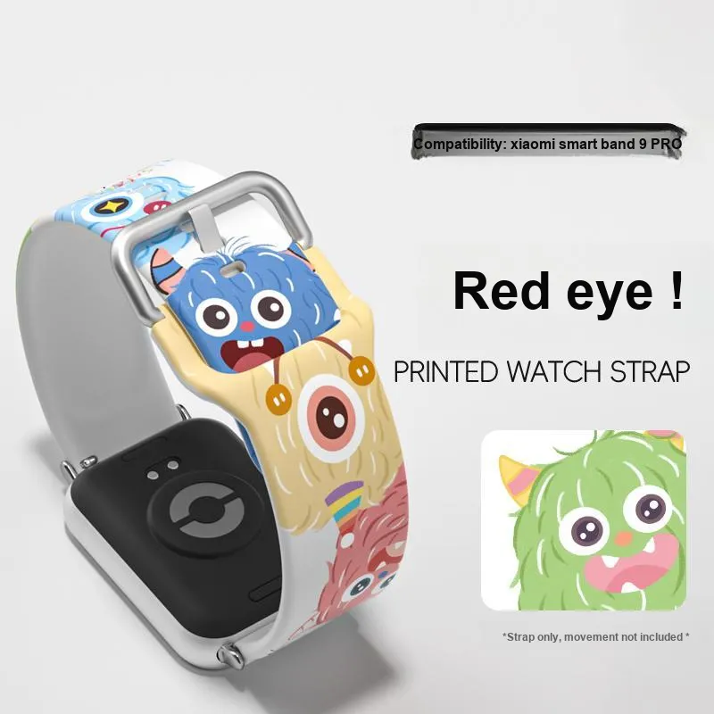 CHUANGYIDA Xiaomi Red Beige Compatibility Watch Band 135 230mm Silicone Material-2