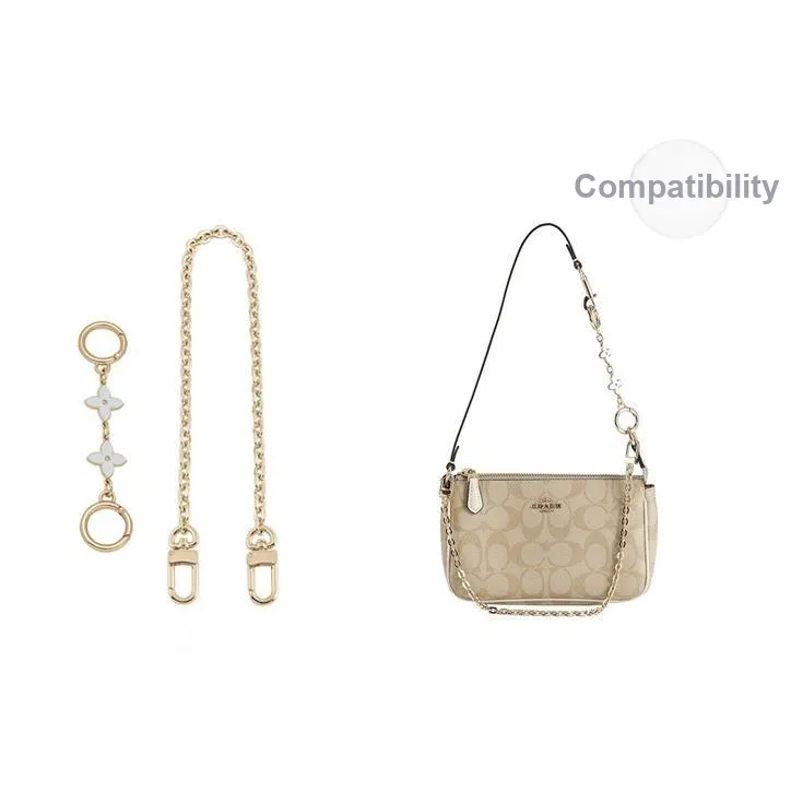Luxury Care Artisan Workshop Metal Bag Accessory Bag Strap Unisex Gold