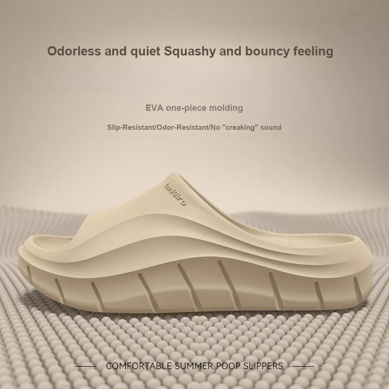LUNNIFEIYA Summer Odor Free Home Platform Squashy And Bouncy Feeling Slippers-1