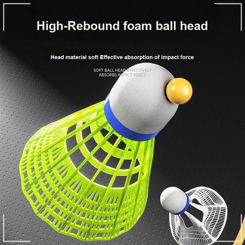 SND Nylon Shuttlecock 3 Pack Nylon Indoor Outdoor Entertainment Training Shuttlecocks-4