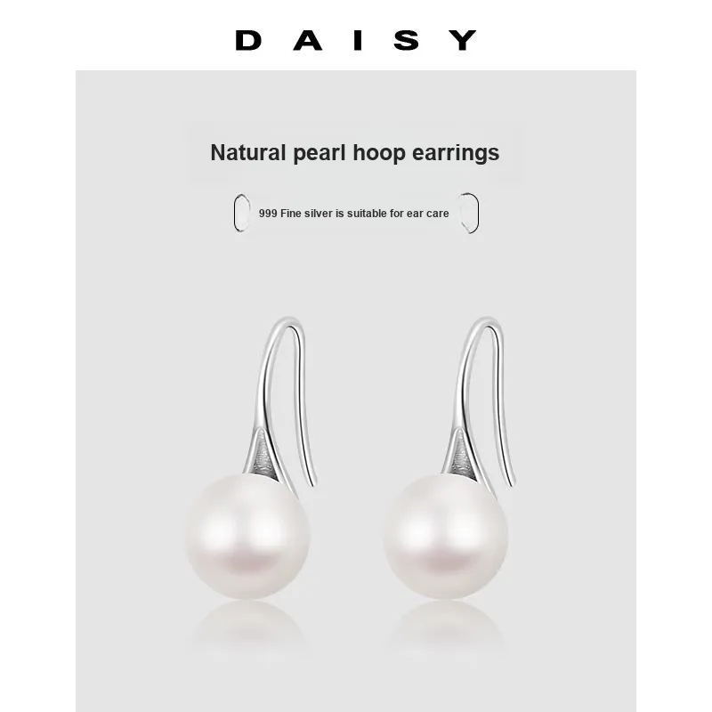 Daisy Dream S999 Fine Silver Earrings Women's-3