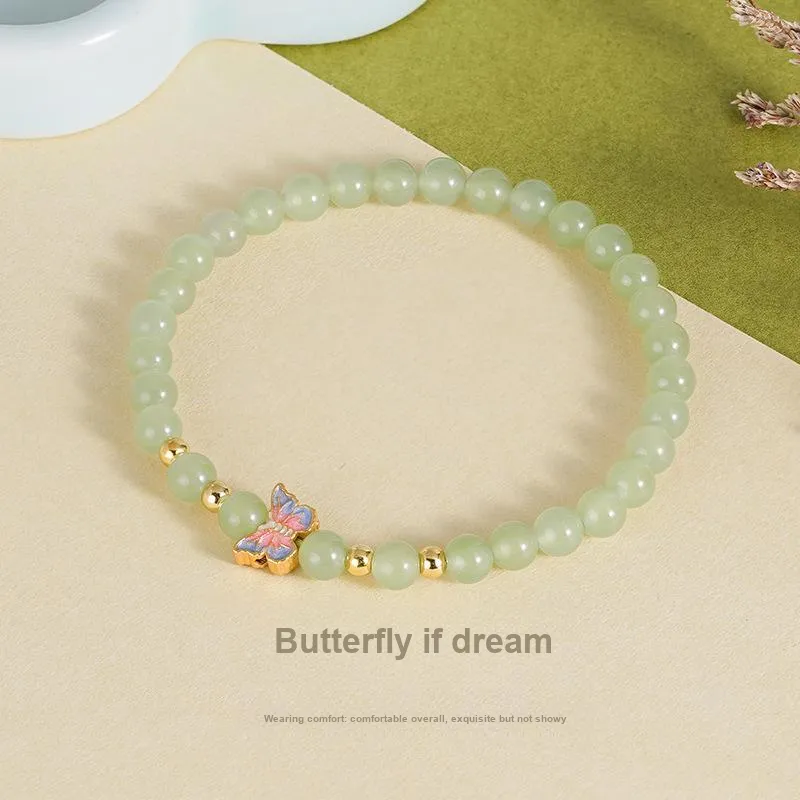WEITIANXUAN Bracelets Pale Greenish White Jade Women's-1