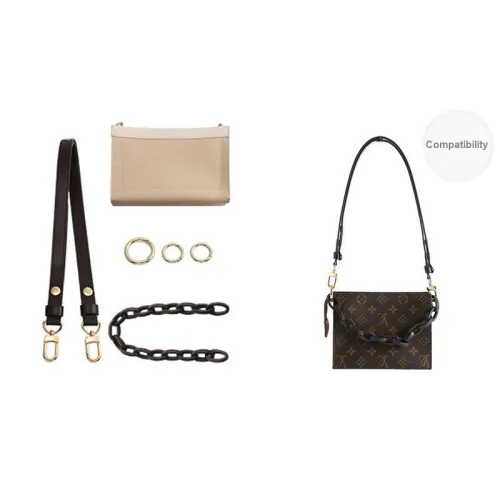 Luxury Care Artisan Workshop Cow Leather Bag Accessories Unisex Brown/Beige