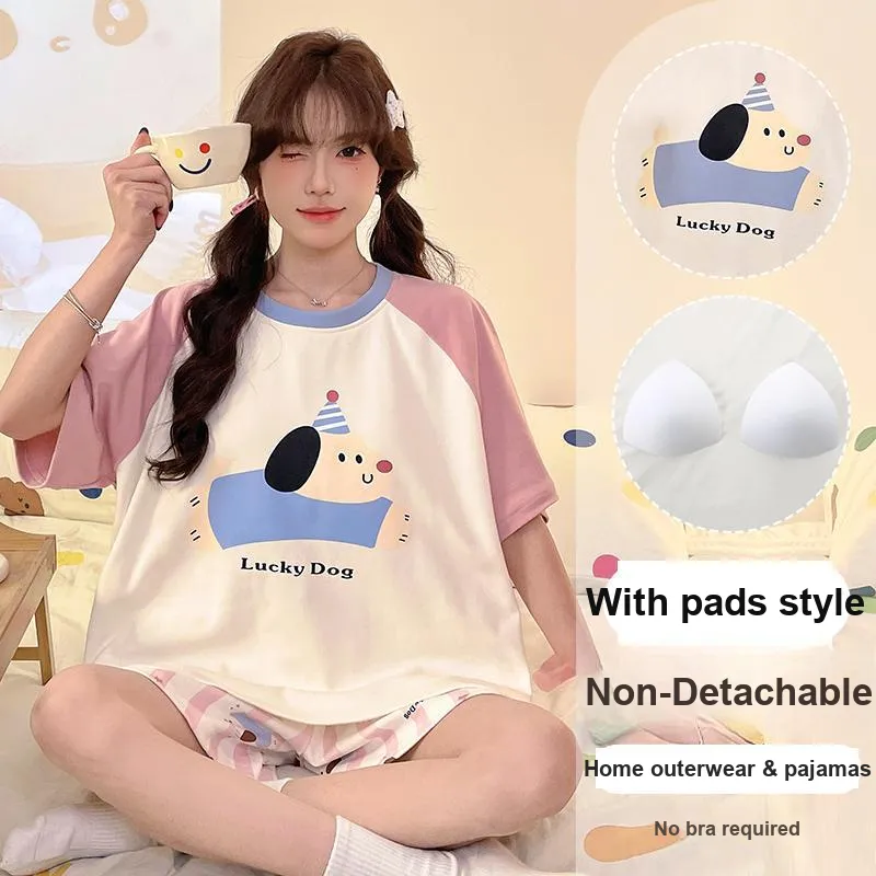 OUSHIBO Pajama Set Women's Image Color-4