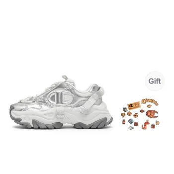 Champion Low Top Chunky Sneakers Unisex Silver White/Photon Gray Pearl Edition