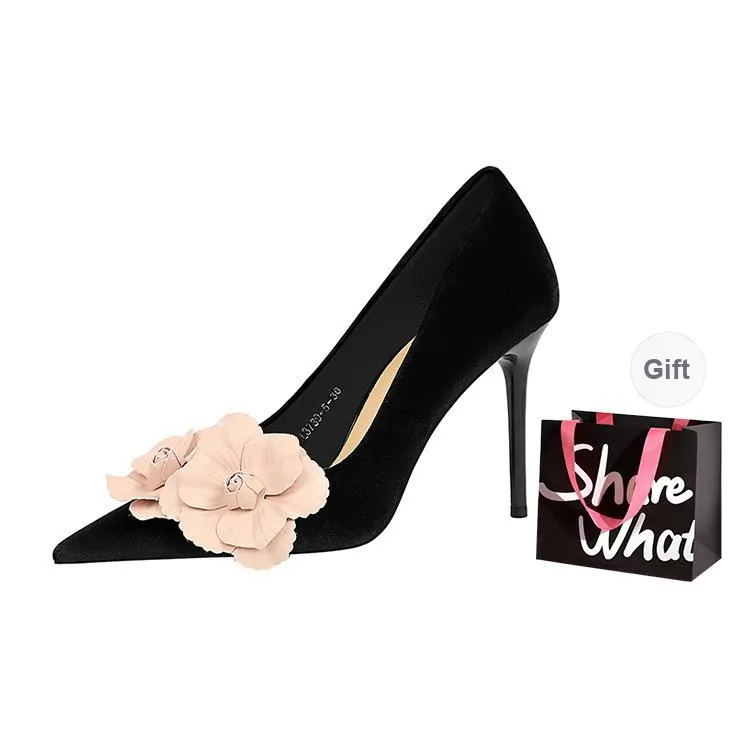 BIGTREE Slim Heel High Heels 9.5cm Women's-5