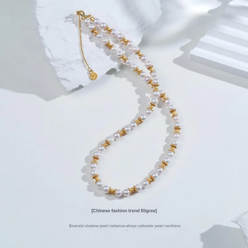 ME LUXE Saltwater Pearl Necklaces Women's-2