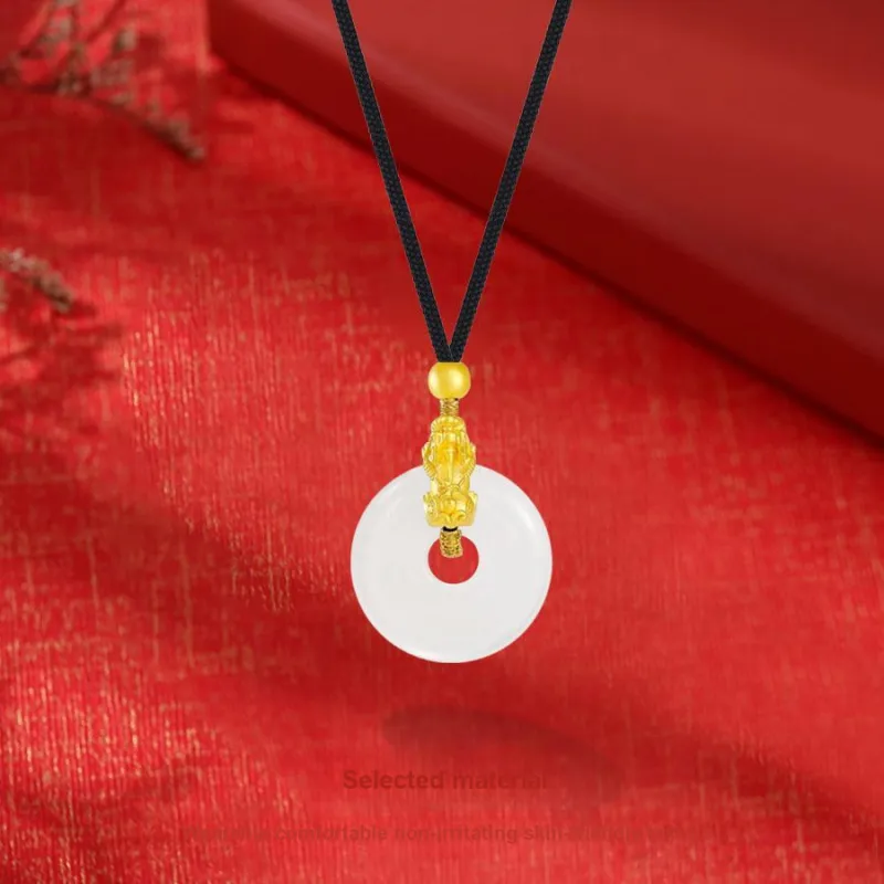 Master Kim Chalcedony Necklaces Unisex-4