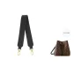 3.8cm-Width Black 66cm Cow Leather Shoulder Strap