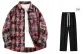 Red (Comes with Straight Fit Casual Pants)