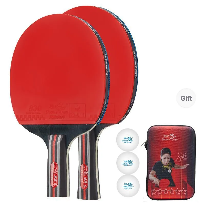 DOUBLEFISH Ping Pong Paddles Unisex Maple Wood Base-93