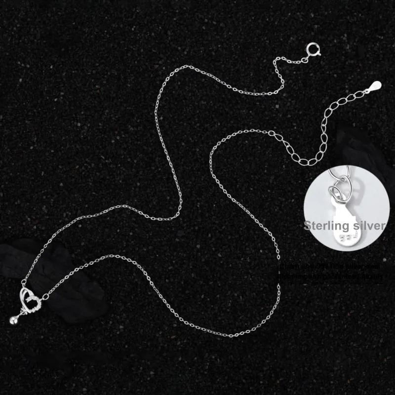 MISS WEI 999 Fine Silver Necklaces Women's-4