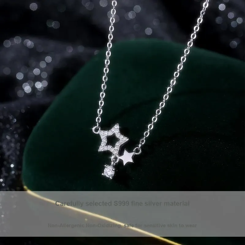 MISS TOOYA S999 Fine Silver Necklaces Women's-2
