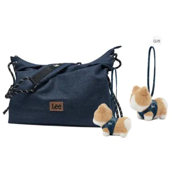 Lee Denim Crossbody Bag Regular Unisex Denim Blue/Black/Khaki