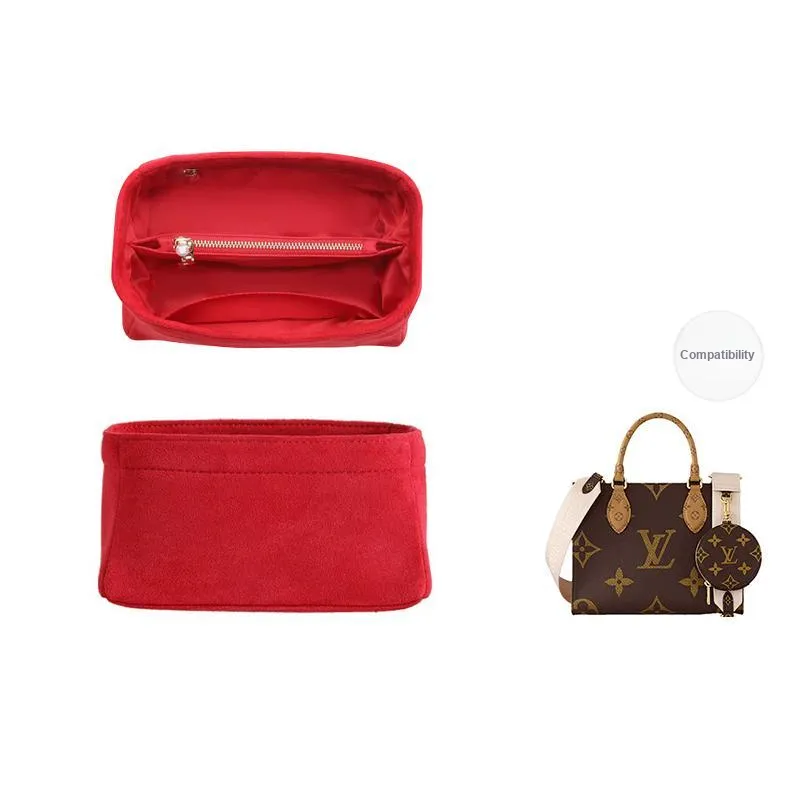 DuPont Paper Nylon Small Size Liner Tote With Storage Compartment Bag Insert And Accessories Strap Women's-3