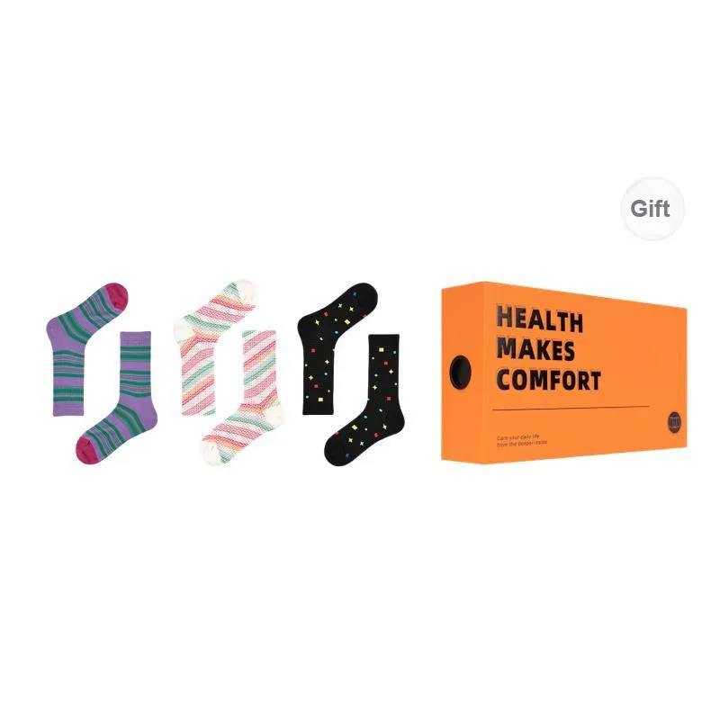 Vine Color Mid Calf Socks Women's 3 Pack-6