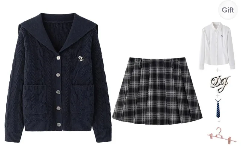 Tokyo Season Two Piece Skirt Sets Women's-4