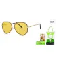 Gold Frame with Yellow Lens