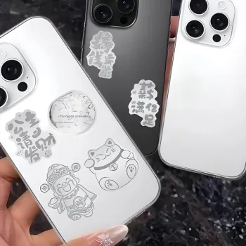 AWD S999 Fine Silver Cell Phone Sticker Unisex